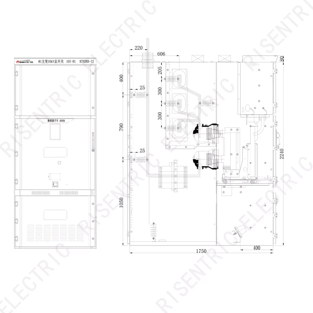 KYN28A-12_Schéma dimensionnel