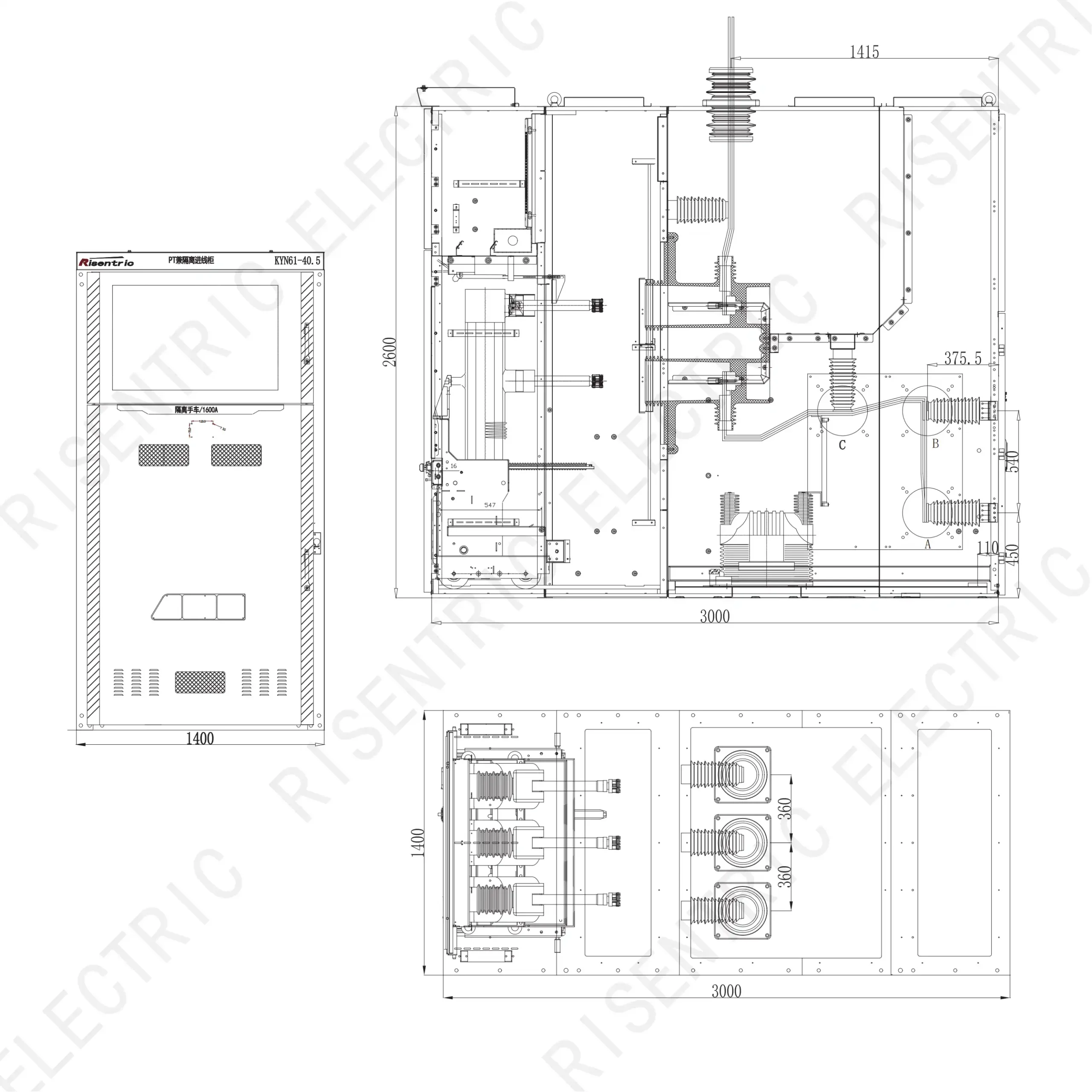 KYN61_Dessin dimensionnel