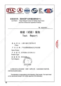 KYN28A-12_1250-31.5 Type Test Report_1 (CNAS-accredited lab)