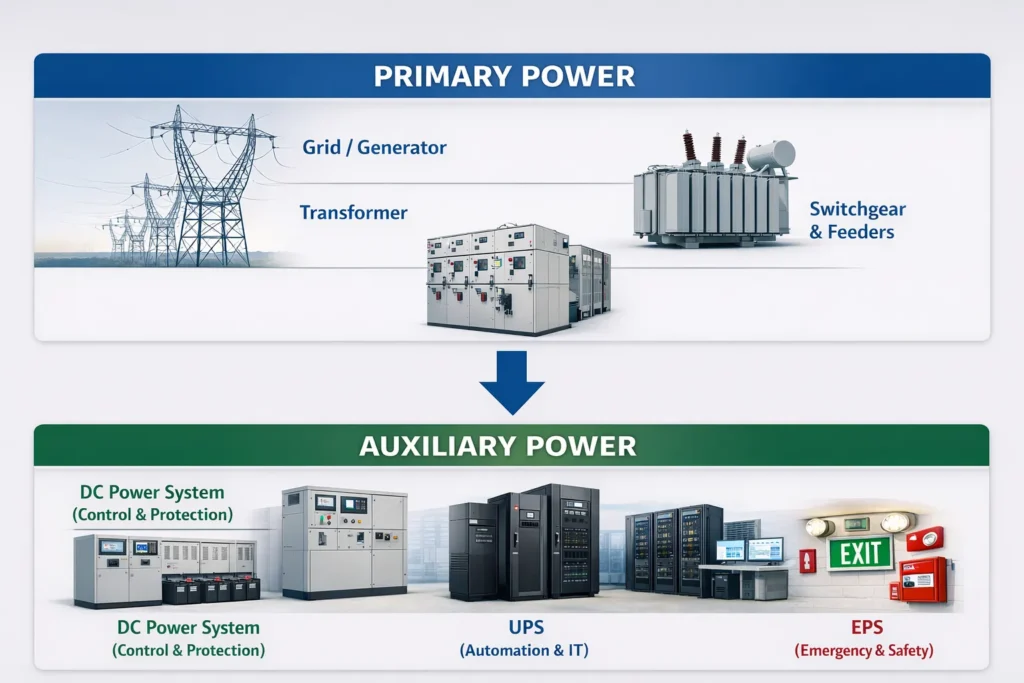 Primary&Auxiliary Power structure