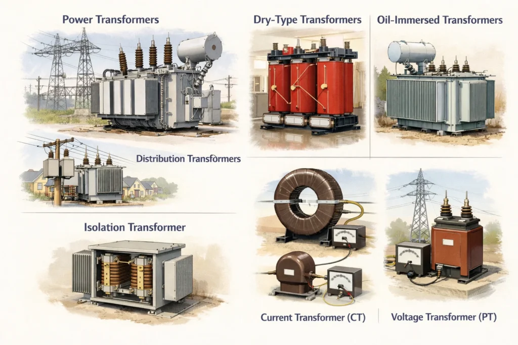 Gängige Transformatortypen