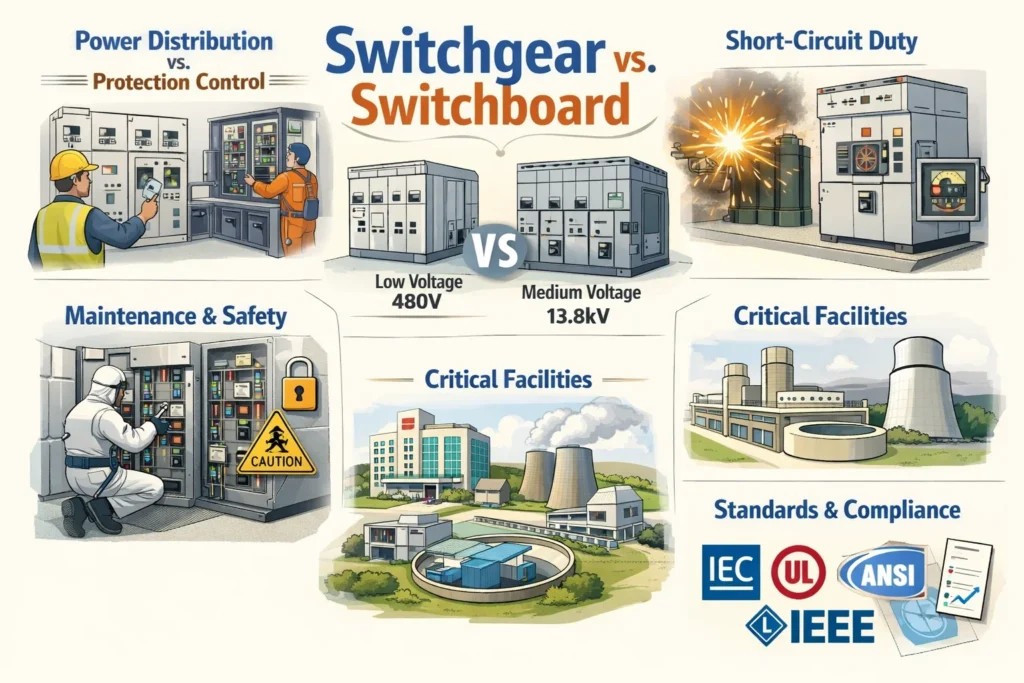 How to choose between switchgear and switchboard
