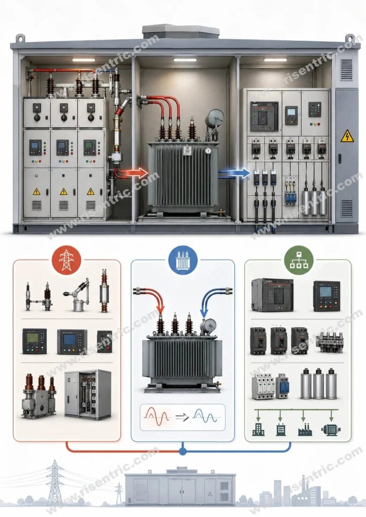 Main Components of a Compact Substation
