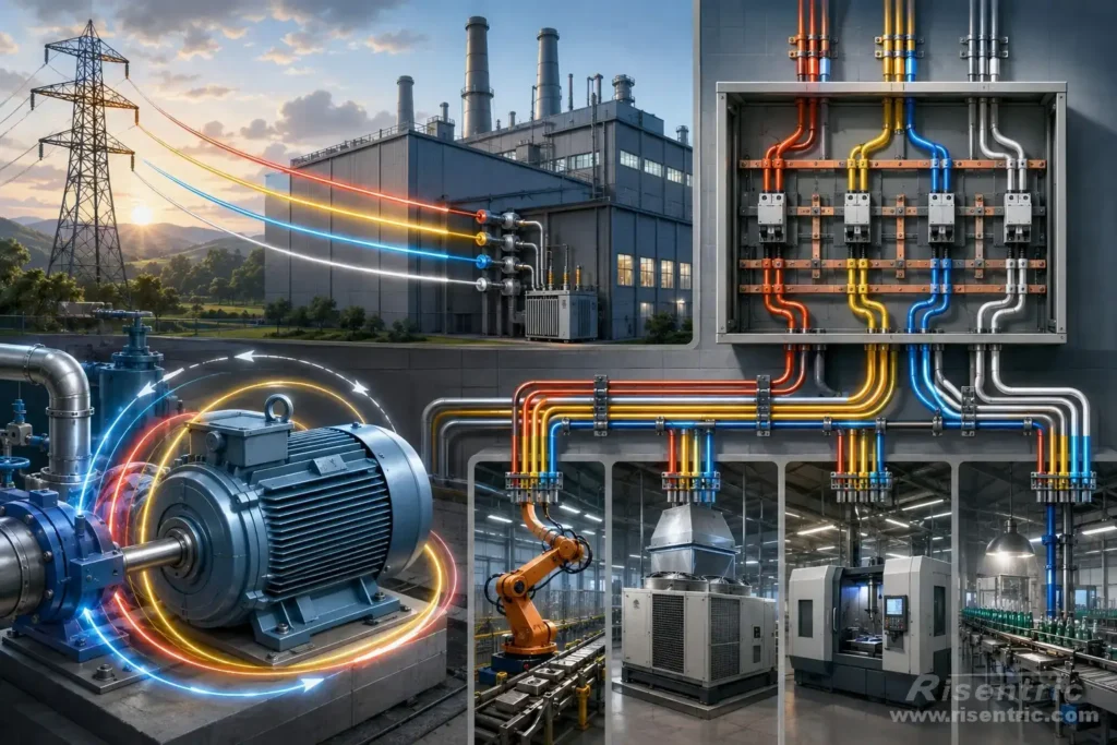 Warum Dreiphasenstrom in der Industrie üblich ist