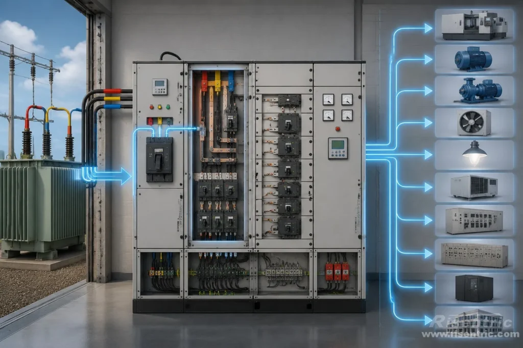 LV Switchgear Distributes Power to Loads LV Switchgear Distributes Power to Loads