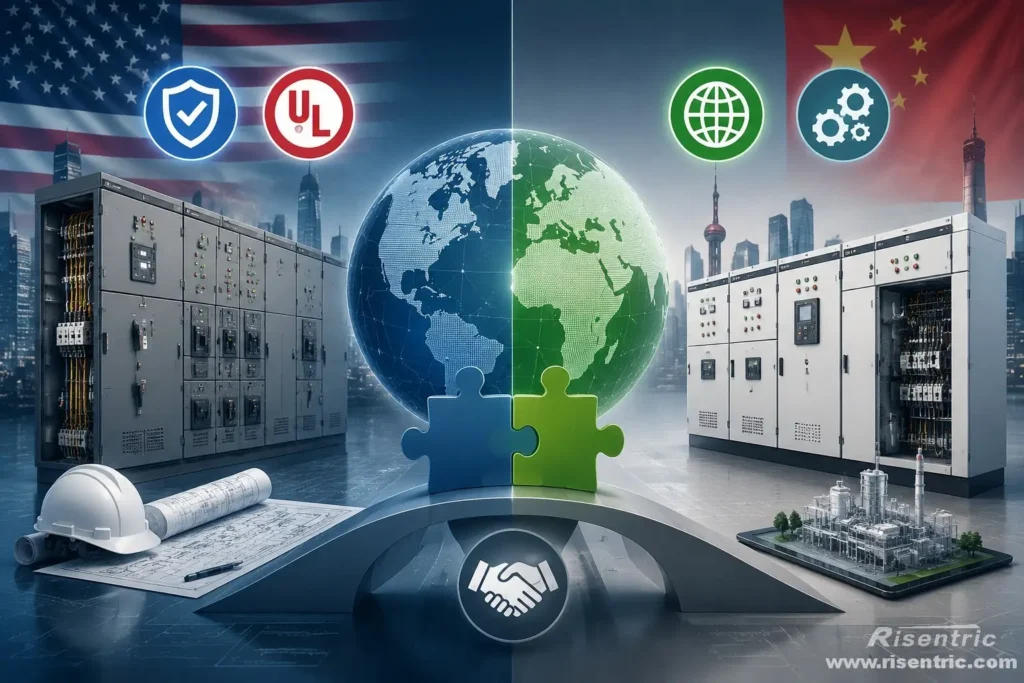 NFPA 70 NEC, UL e normas chinesas para quadros elétricos e MCCs