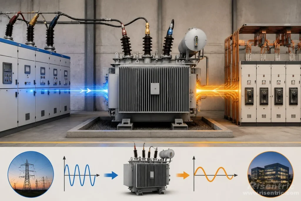 The Transformer Changes the Voltage The Transformer Changes the Voltage