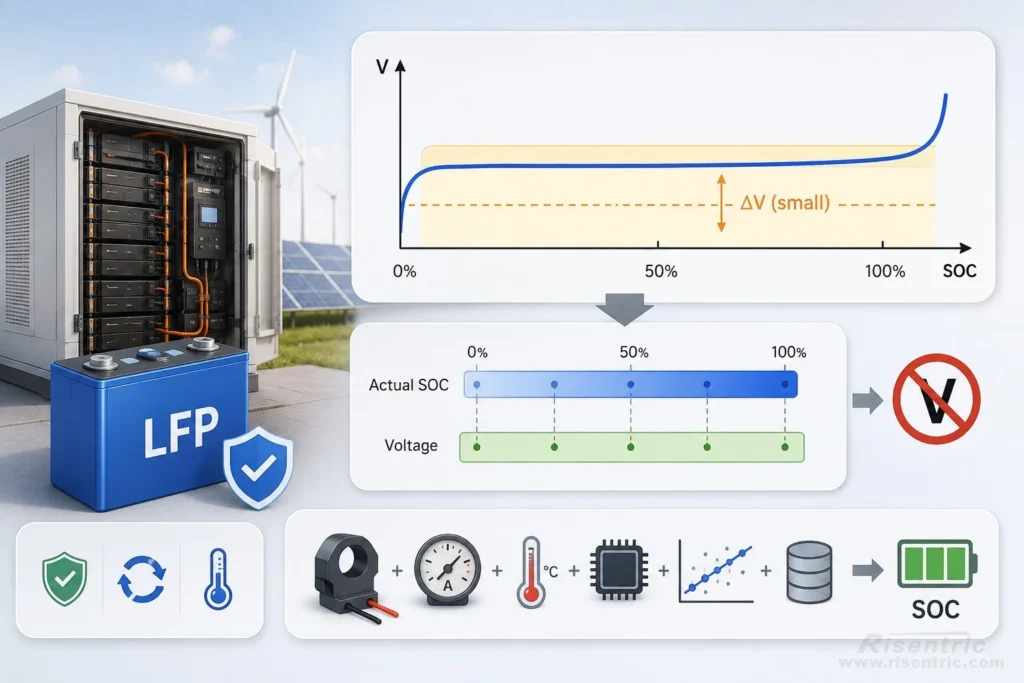 Pourquoi les batteries LFP rendent l'estimation du SOC plus difficile Pourquoi les batteries LFP rendent l'estimation du SOC plus difficile