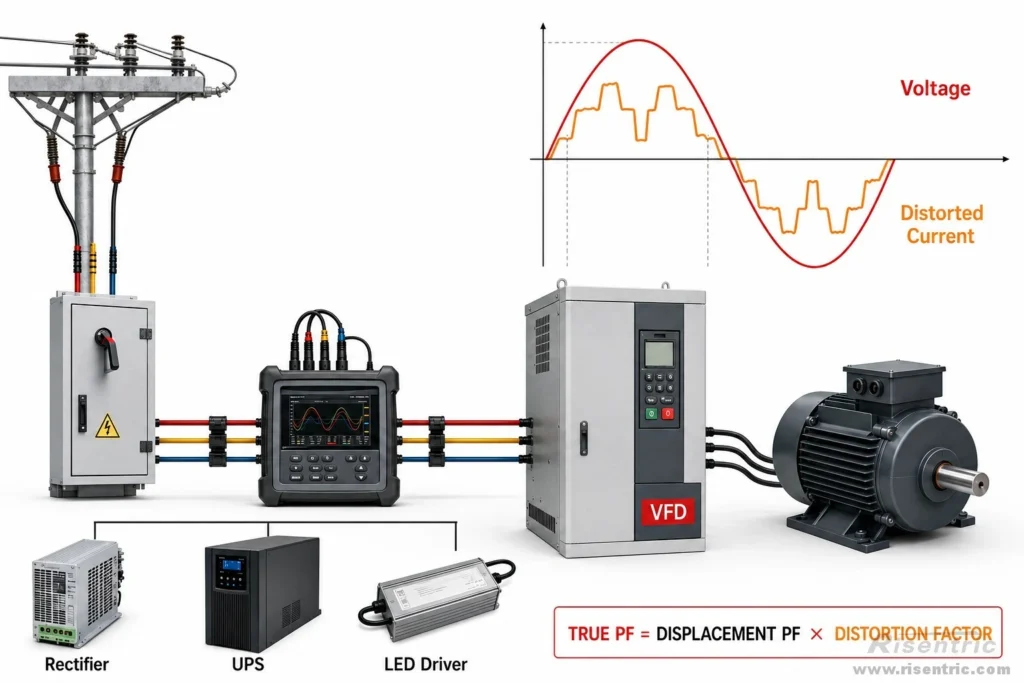 Power Factor Can Also Be Affected by Harmonics