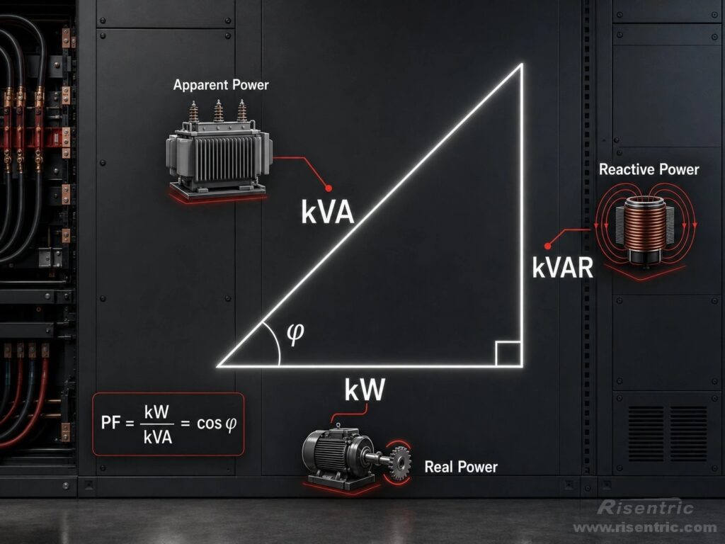 kVA² = kW² + kVAR²